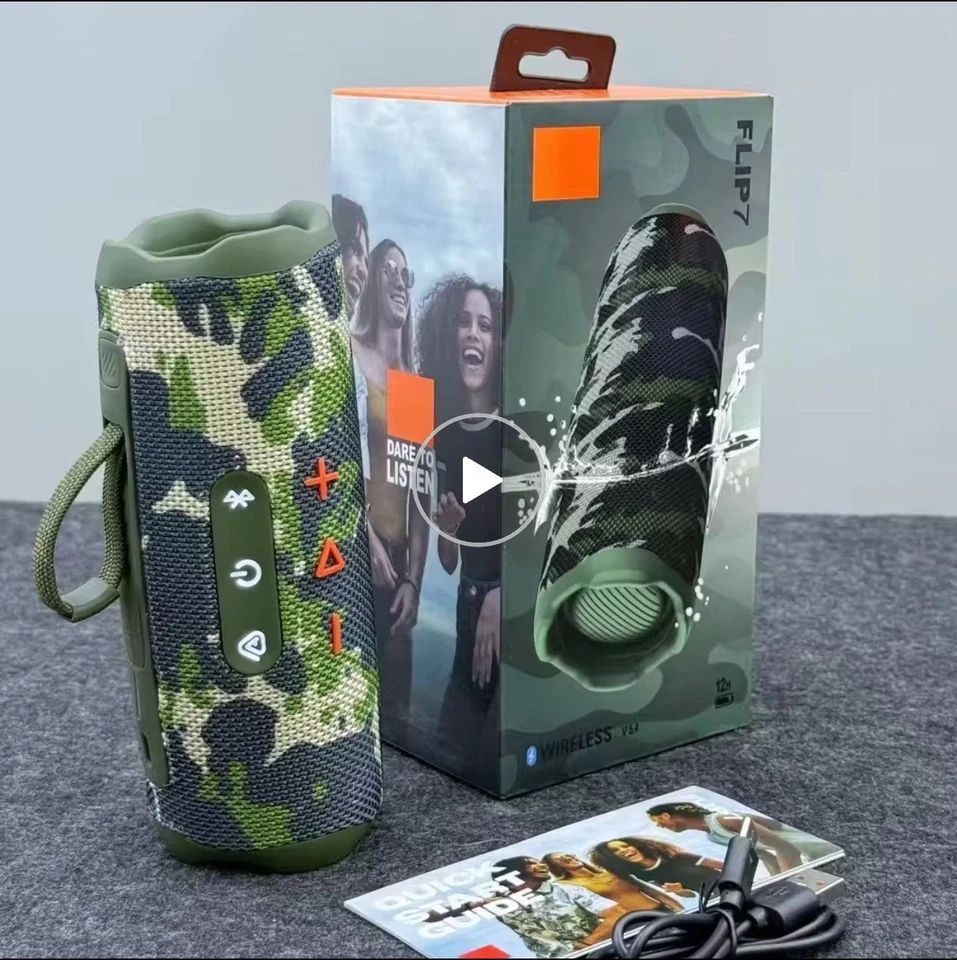 3 件套迷彩 JBL 翻盖 7 蓝牙扬声器 全新未拆封 — 第 1/2 张图片