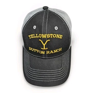 Yellowstone Dutton Ranch Snapback Mesh Back Trucker Hat Cap - Picture 1 of 7