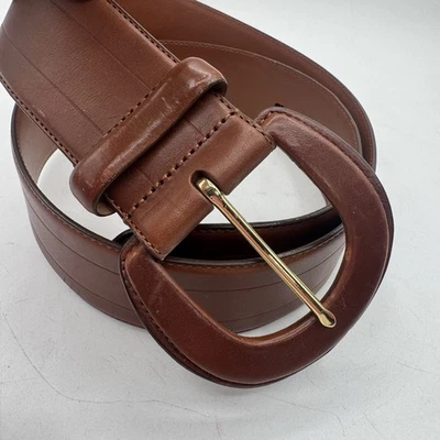 Cinturón de cuero Lauren Ralph Lauren talla M 1,75” ancho Old Money Heritage clásico Foto 1 de 4