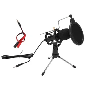 USB-Computer-Mikrofon Cardioid Kondensator Mic Kit Mit Faltbaren Stativ Für CHP - Afbeelding 1 van 22