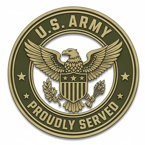 Camisa Orgullosamente Servida del Ejército de los Estados Unidos - Camiseta de Veterano de los Estados Unidos - SERVICIO PREVIO Camisa Militar - Imagen 1 de 11