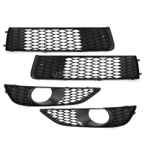 Marco de cubierta de parrilla de luz antiniebla parachoques delantero superior + inferior para Audi Q7 S-Line 2010-15 - Imagen 1 de 10