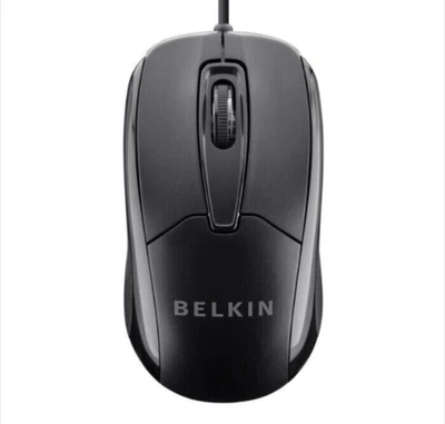 Belkin 3-Button Wired USB Optical Mouse With 5-Foot Cable For PC/MAC - Image 1 of 4