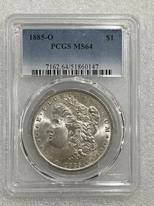 Dólar de plata O Morgan 1884 graduación profesional MS 64 ~ detalle increíble ~~ (147) - Imagen 1 de 2