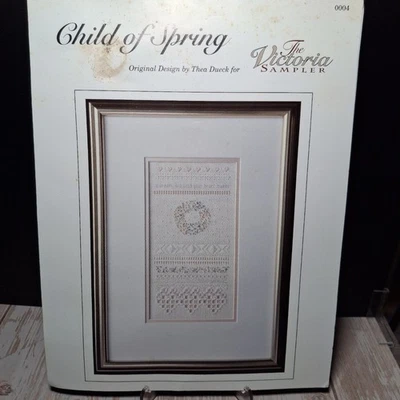 The Victoria Sampler Child of Spring Pattern #0004 WITH ACCESSORIES 1993 - Image 1 of 4