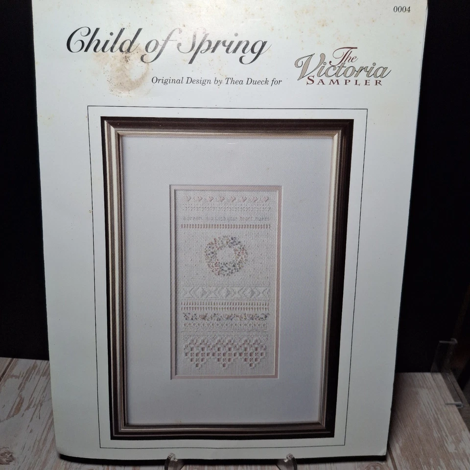 The Victoria Sampler Child of Spring Pattern #0004 WITH ACCESSORIES 1993 - Image 1 of 4
