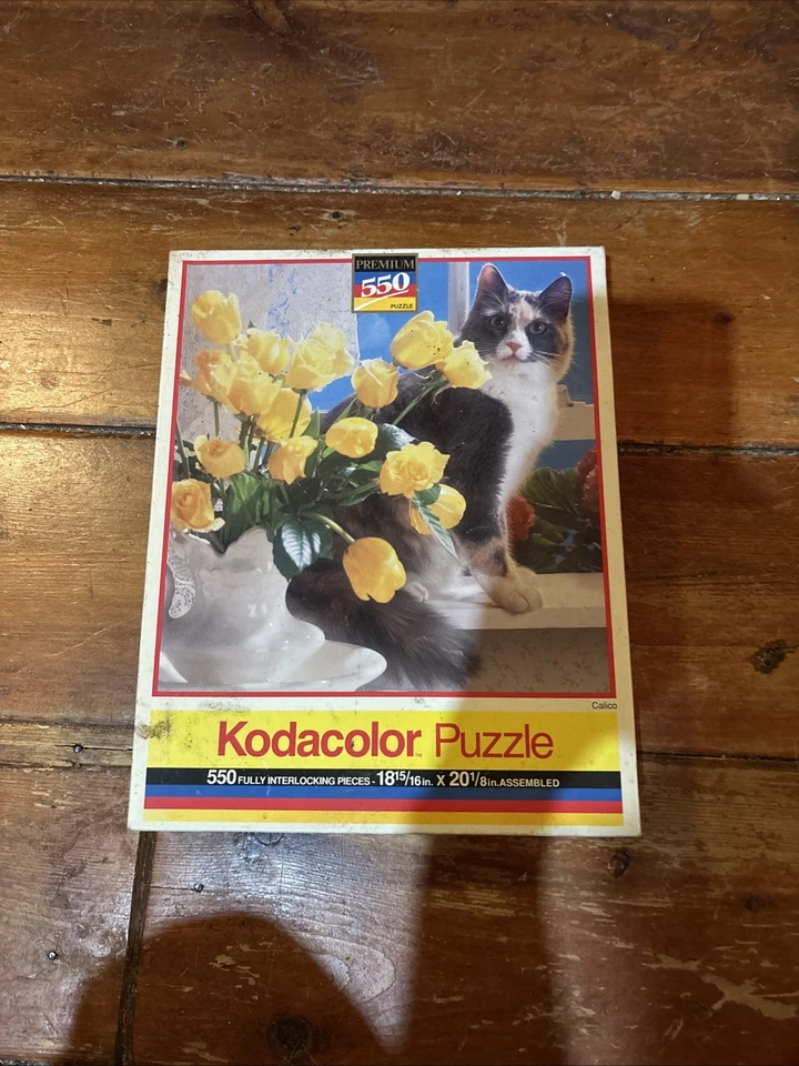 Rompecabezas Kodacolor Rose Art 550 piezas Calico y flores - 1991 Foto 1 de 1