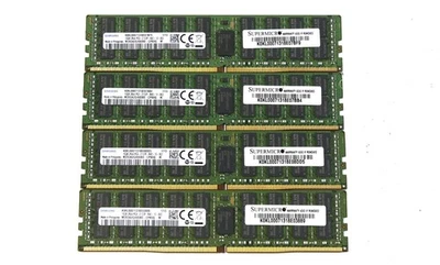 Lot of 4 | Samsung 16GB M393A2G40DB0-CPB 2Rx4 PC4-2133P DDR4 Server Memory RAM - Image 1 of 2