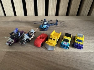 Micro Machines MD500 helicopter yellow plough truck plus others - Picture 1 of 4