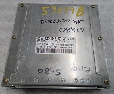 2000-2003 Mercedes W208 W210 W215 W220 Engine Control Module 59079 B 0305455932 - Image 1 of 4