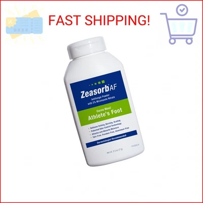 Zeasorb 超吸水 AF 粉,专利气味控制技术,带 2% 麦克风 — 第 1/2 张图片