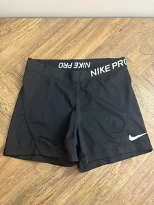 Nike Pro Dri Fit Kids Boys Girls Medium Black Compression Shorts - Picture 1 of 6