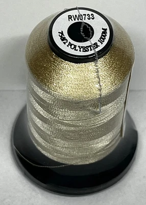 Unbranded: RW0733 1000 Meter 100% Polyester Color RW0733 Gold - Image 1 of 2