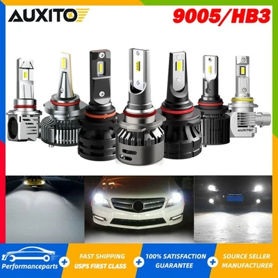 AUXITO 9005 HB3 LED Bulbs Headlight High Low Beam Super Bright White 6000K 6500K - Imagem 1 de 4