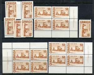 Canada 50c 1967 MNH Imprint Blocks etc. SG589, Unitrade 465A. Dex, Low, HB, Dull - Picture 1 of 1