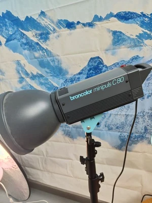Broncolor minipuls c80, très Bonne état, valise de rangement et accessoires  - Photo 1/4