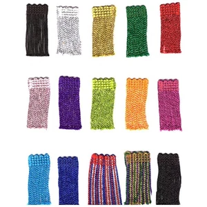 2 Inch Metallic Chainette Fringe for costumes - price per yard - Picture 1 of 20