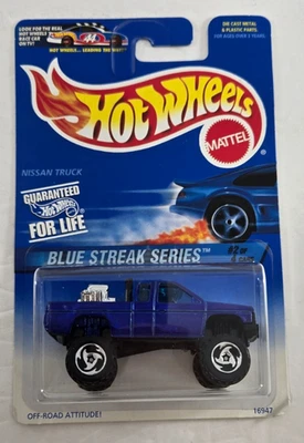 Hot Wheels 1997 Blue Streak Series #574 Nissan picape de corpo rígido - Imagem 1 de 4