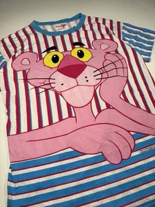 Vintage 1994 90s Pink Panther AOP T Shirt Big Face Cartoon Large Color Block XXL - Picture 1 of 10