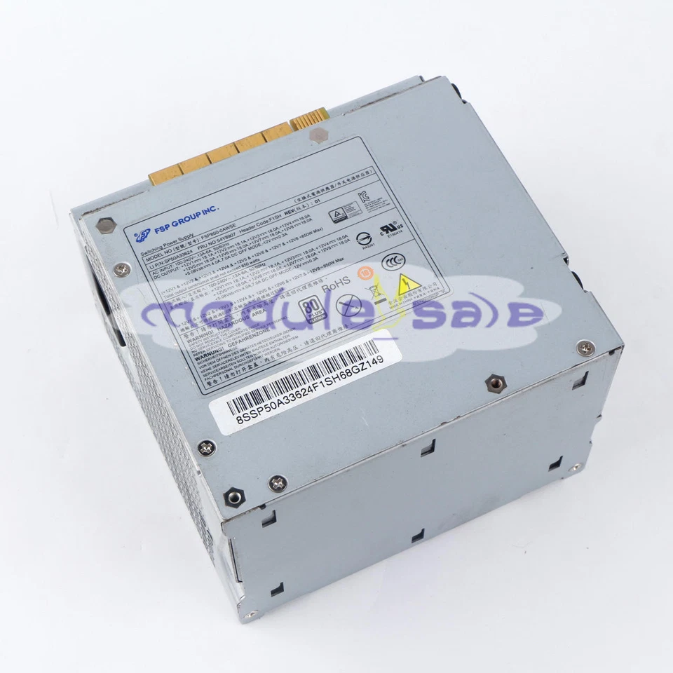 Netzteil für P500 510 P700 P710 Workstation 850W FSP850-OAWSE 54Y8907 - Bild 1 von 1