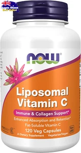 Liposomal Vitamin C 120 Veg Capsules High Absorption Immune Support - Picture 1 of 12