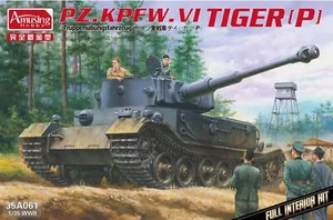 Amusing Hobby 1/35 Amusing Hobby PZ.KPFW.VI Tiger (P) w/Interior - Picture 1 of 1