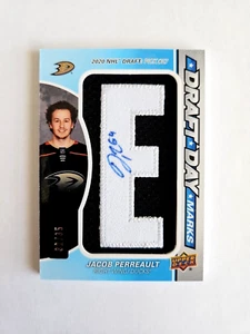 22 SP Game Used Draft Day Marks Rookies - Jacob Perreault RC AUTO *E* /35 DDM - Picture 1 of 2