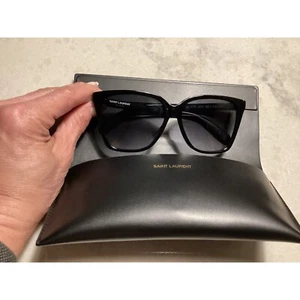 Gafas de sol Saint Laurent ojo de gato SL 175 monturas negras diseñador moda - Imagen 1 de 9