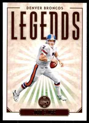 2020 Panini Legacy Legends John Elway Denver Broncos #106 - Image 1 of 2