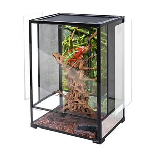 24" x 18" x 36" Reptile Tall Glass Terrarium Rainforest Habitat Double Hinge ... - Picture 1 of 9
