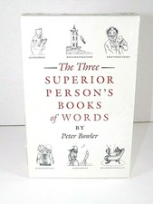 The Three Superior Person's Books of Words Illustrated 3 Book Set New Sealed