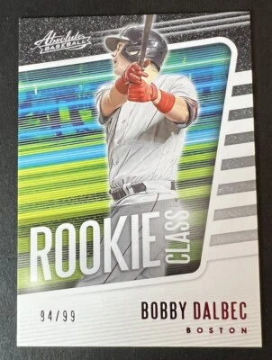 2021 Panini Absolute Rookie Class Red 94/99 Bobby Dalbec #RC-13 Rookie RC A-7 - Image 1 of 2