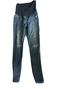 AG Adriano Goldschmied Maternity  Jeans 26r  Stretch Skinny Distressed - Picture 1 of 11