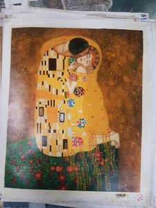 DIPINTO SU TELA FALSO D'AUTORE GUSTAV KLIMT 50X60 CM NR 2 - Foto 1 di 2