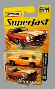 Chevrolet Camaro Z28 2005 Matchbox naranja #019 Superfast Limited #1/15.500 1:64 - Imagen 1 de 16