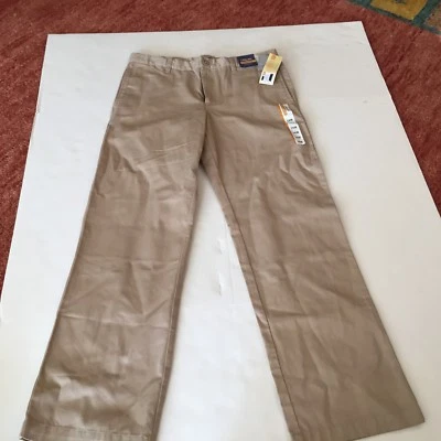 Pantalones kakhi Cherokee Ultimate frente plano ~ 16H ~ tostado ~ nuevos con etiquetas Foto 1 de 4