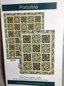 Portofino Quilt Pattern By Pine Tree Country Quilts Two Sizes Italy Mosaic Tile - Picture 1 of 6