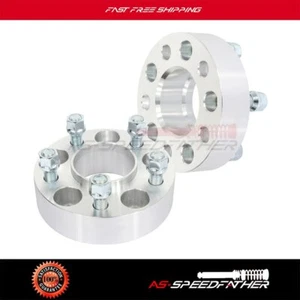 2X 1.5" 5x4.5 Wheel Spacers 14x1.5 For Ford Explorer Mustang GT Lincoln Aviator - Picture 1 of 8