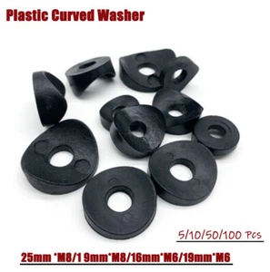 Kunststoff gebogene Unterlegscheibe solide Schreibtisch/Stuhl Ende Anti Rutsch - Picture 1 of 12