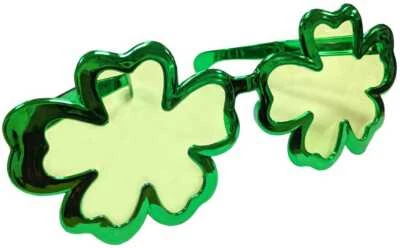 ST PATRICKS DAY GIANT IRISH SHAMROCK CLOVER SUNGLASSES IRELAND FANCY DRESS 0037