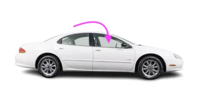 Fits: 1998-2000 Dodge Intrepid 4DR Sedan Passenger Front Right Door Window Glass - Image 1 of 4