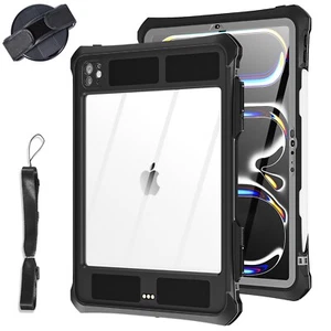 Waterproof Shockproof Stand Case Cover For iPad Pro M4 11" with Screen Protector - Picture 1 of 12