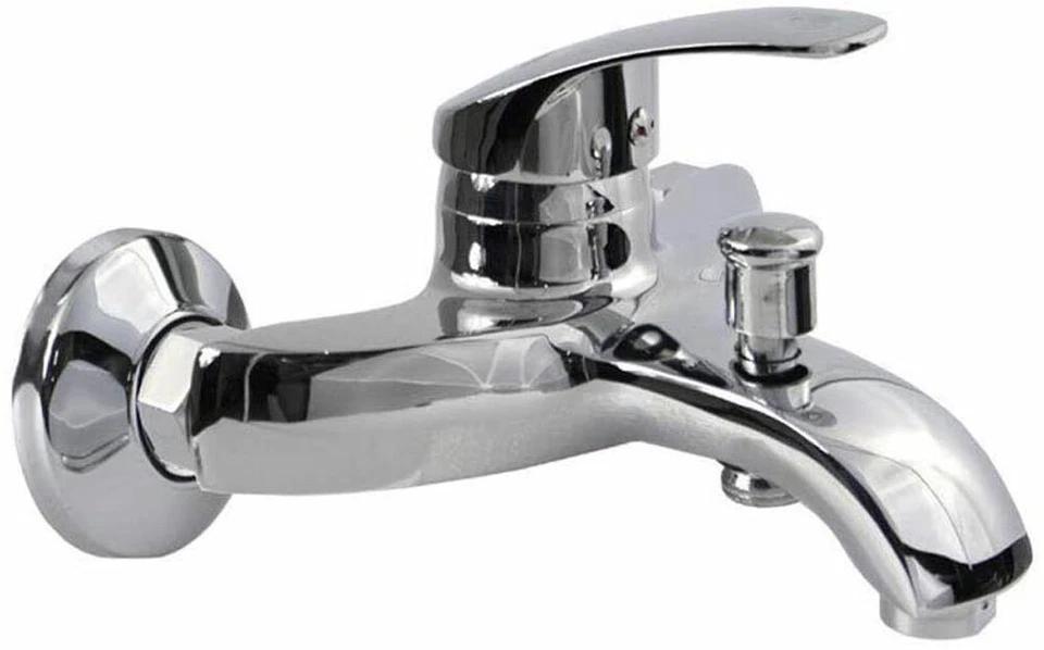 VETRINEINRETE Rubinetto vasca a muro miscelatore doccia monocomando da bagno regolabile 52329