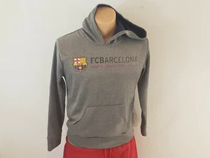 Jersey FC Barcelona Mes Que Un Club Gris Pullover Sudadera con Capucha Suéter Talla L - Imagen 1 de 6