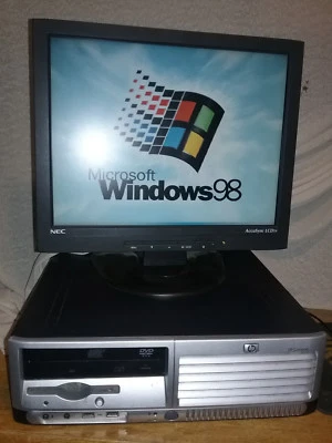 Windows 98 SE DOS Computer PC Pentium 4 3.0Ghz Sata Hard Drive Industrial & More - Image 1 of 4
