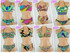 Trina Turk Damen Bademode 2-teilig Bikini Oberteil Unterteil Badeanzug Größe 4,6,8 Neu mit Etikett - Bild 1 von 10