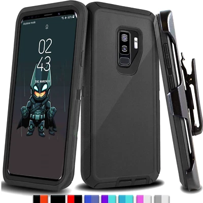 For Samsung Galaxy S9/S9+Plus Shockproof Protective Hard Case Cover w/ Belt Clip - Image 1 of 4