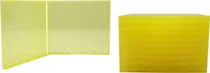(10) Translucent Yellow Standard CD DVD Jewel Boxes Cases No Trays #CDBS10TY - Imagen 1 de 2