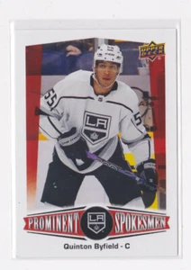 2023 UD SPRING EXPO PROMINENT SPOKESMEN INSERT QUINTON BYFIELD #PS-7 L.A. KINGS - Picture 1 of 2