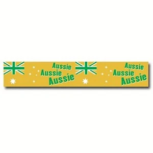 Australian Supporter Banner "Aussie Aussie Aussie" - 20cm x 84cm - Picture 1 of 1